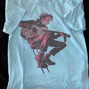 Light Blue Gorillaz Tee